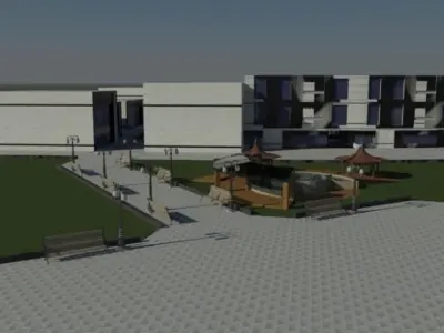 complex city 3D model