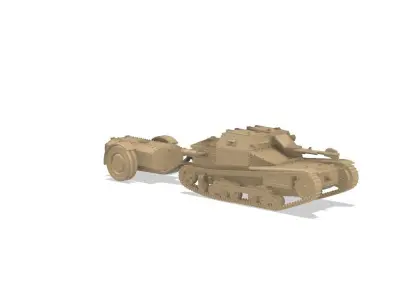 CV L3-35 Flamethrower - 1-100 scale 3D print model