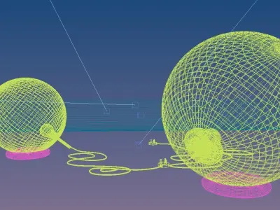 TOM DIXON MIRROR BALL FLOOR LIGHTS 3D model