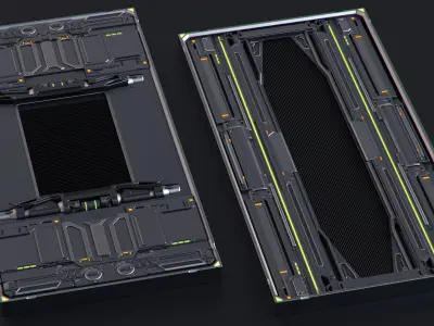 SciFi Panels set 3D model