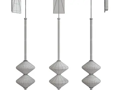 Gem 2 LED Wall Sconce Low-poly 3D model