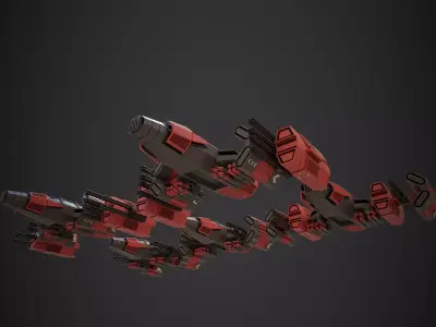 Modular Spaceship Eleven 3D model
