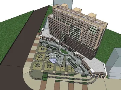 vacation spot-Resort-Fashion Leisure Hotel-0159 3D model