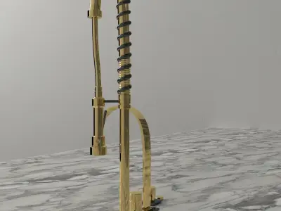 Gold Faucet 3D model