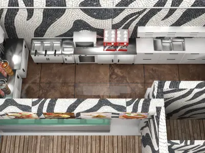 Zebra Restaurant 3D model