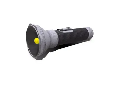 Old Flashlight Low-poly PBR Low-poly 3D model