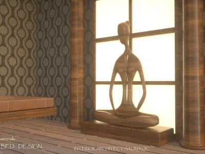 spa bed 3d model 3D model