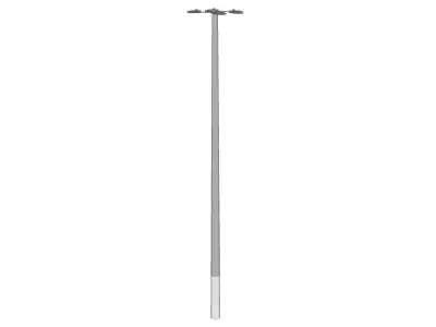 Concrete Lamp Post - Light Pole - Light Post - Street Light 22 3D model