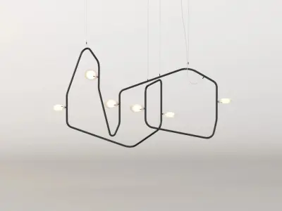 Palindrome 6 Chandelier 3D model