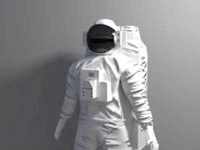 Astronaut suit Low-poly 3D model