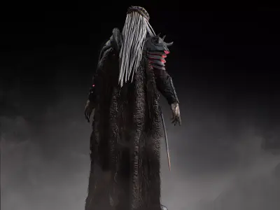 Njohrr from Predator Badlands Low-poly 3D model