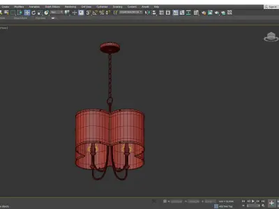 CLOVER CHANDELIER Low-poly 3D model