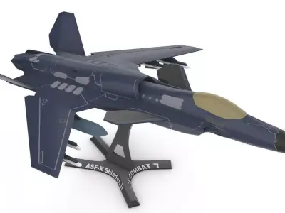 ASF-X SHINDEN II ACE COMBAT 3D print model