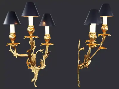 Louis XV Sconce  3D model