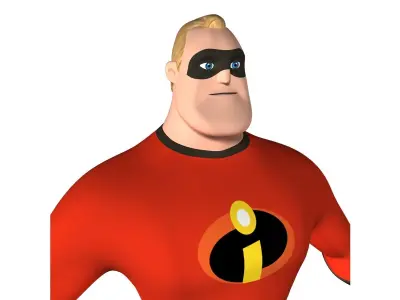 Mr Incredible Low-poly 3D model