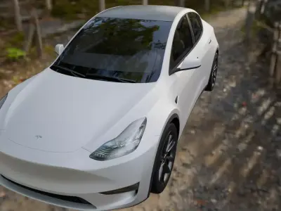 High-quality Tesla Model Y 2021 3D model