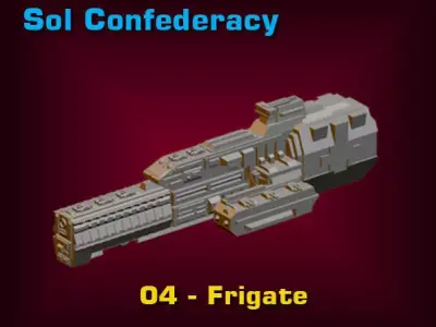 Sol Confederacy Frigate 3D print model