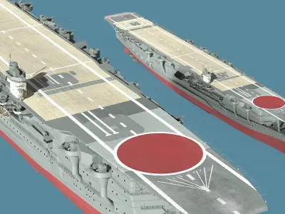  Japanese Aircraft Carrier Kaga 