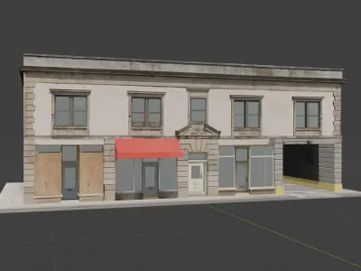 City Building 1 Low-poly 3D model