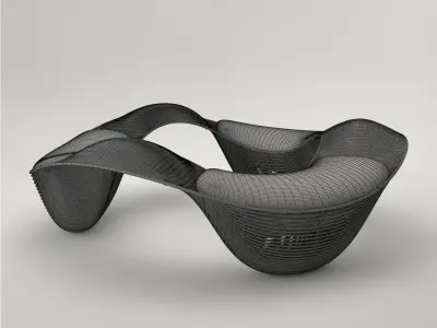 Pro - Round Bench Filipini Sema 3D model