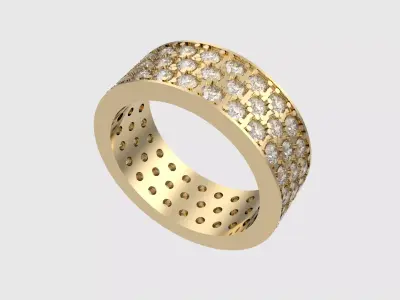 Brilliant Pave Eternity Band JDBCo 3D print model
