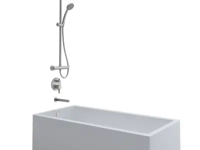 Tub and Shower Controls 3D model