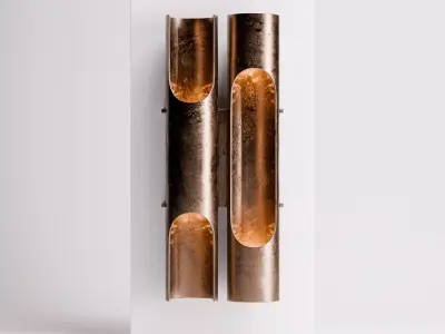 Art Deco Wall Sconce Low-poly 3D model