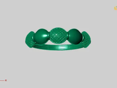 Women Ring Fancy Ring Plain light weight STL 3DM Printable 3D print model 20