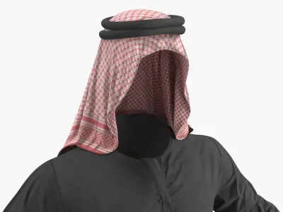  Traditional Arabian Men Clothing Black 