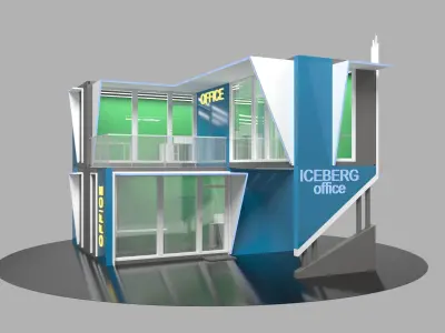 Modular office 60m2 3D model