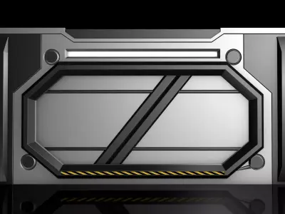 Sci Fi Door 3D model