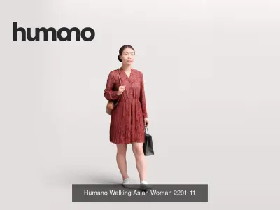 Humano 6-Pack - WALKING PEOPLE - 6x 3D models B