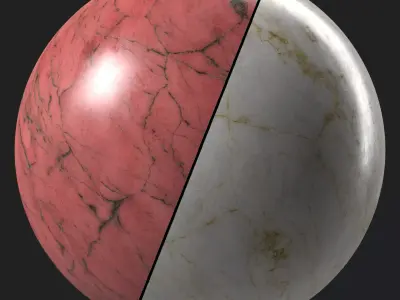 Marble Tile Materials 22- Sbsar Pbr 4k Seamless Texture