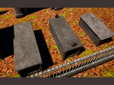 TOMBS COLLECTION Low-poly 3D model