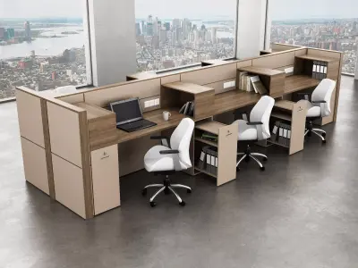 office workstation ws855 a07 3D model