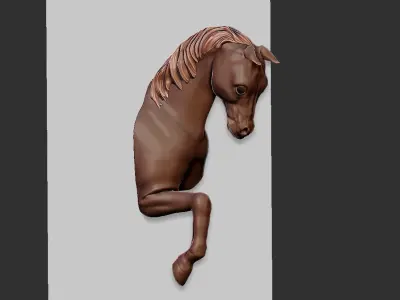 Horse wall lamp 3D print model