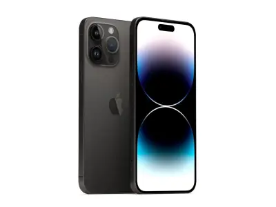 iPhone 14 Pro Max Space Black 3D model