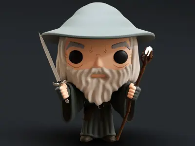 Funko Gandalf 3D model