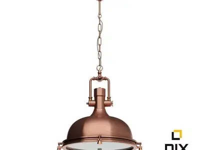 Boston Industrial Pendant Lamp by Leyton 3D model