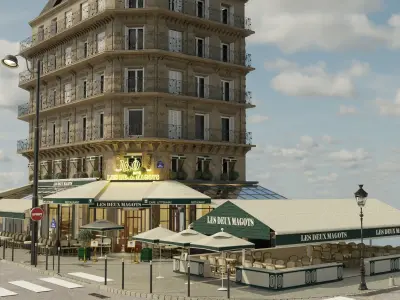 les deux magots 3D model