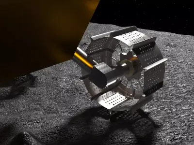 Moon Robot On The Moon 3D model