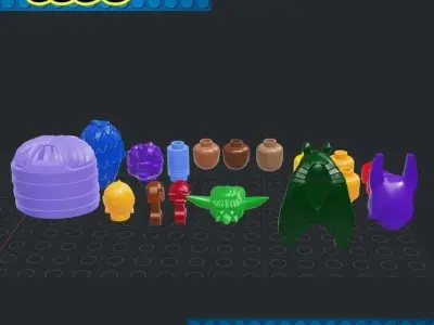 Lego - Minifigures Head 3D print model
