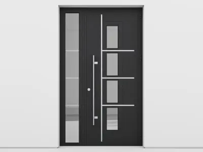 Aluminium door 144 3D model