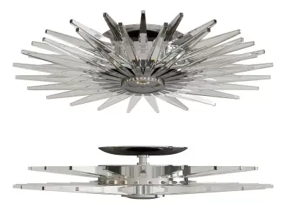 Quincy Semi Flushmount Low-poly 3D model