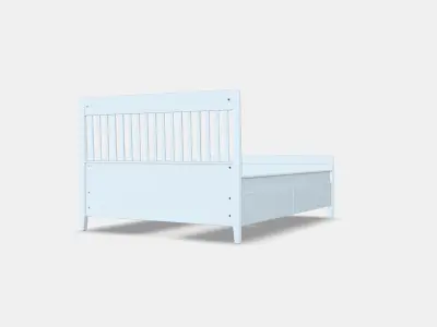 IDANAS Bed frame with storage 8 Low-poly 3D model