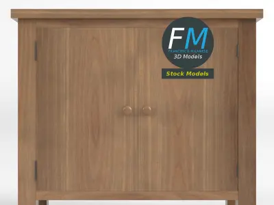 Small 2 door cabinet 3D model