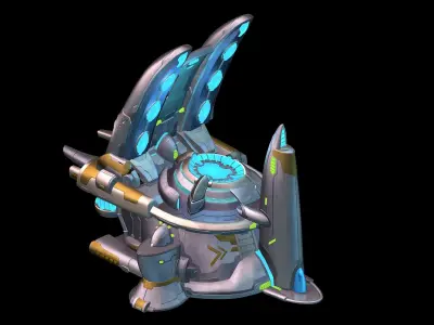 Space-Sun Dust Producer 01 3D model