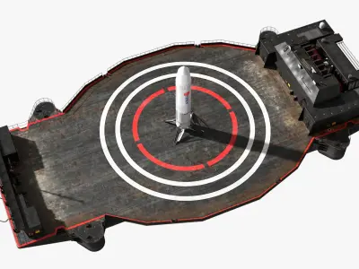  Autonomous Vessel for Rocket Landings and Nebula 1 Rocket 