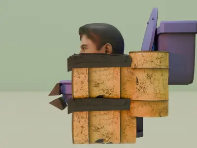  acid starman skibidi toilet 3D model