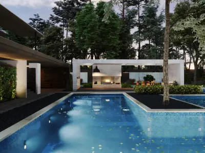 Modern Village House  3D model